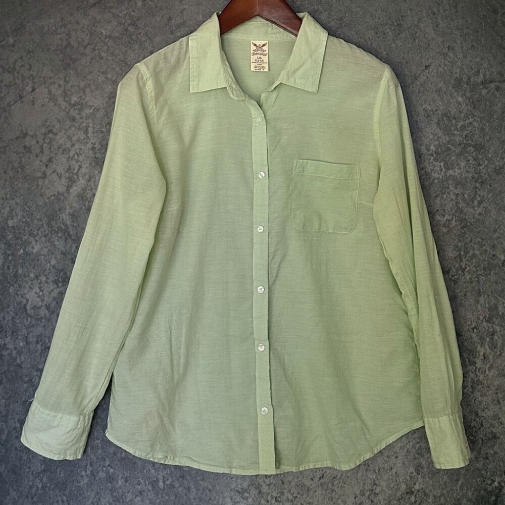 Faded Glory Summer Weight Cotton Shirt, Size L (12-14)